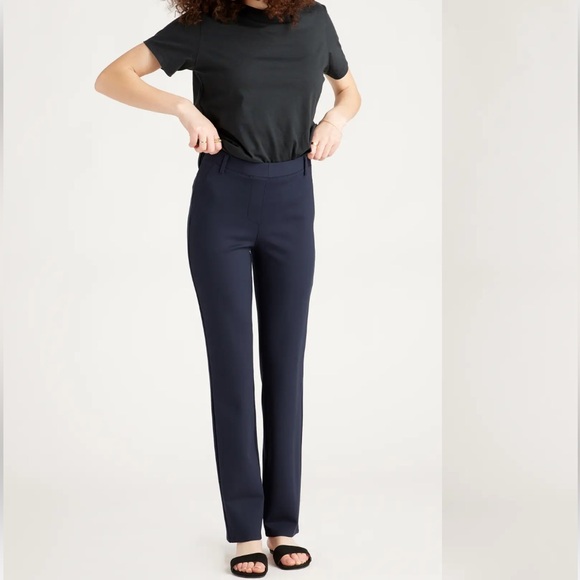Quince Ultra-Stretch Ponte Straight Leg Pants - Picture 2 of 6